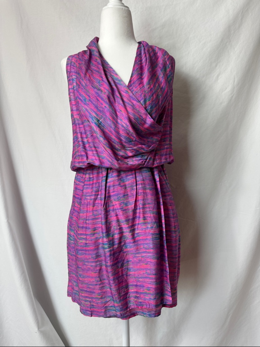 Vix Paula Hermanny Purple Sleeveless Mini Dress